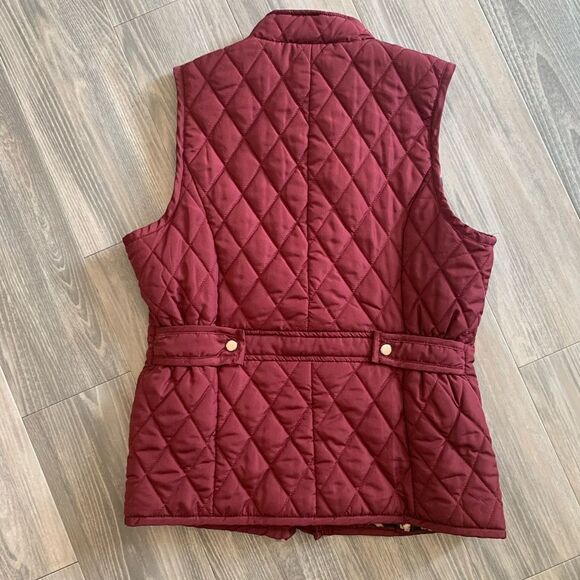 Quilted Burgundy Vest - Picture 2 of 4